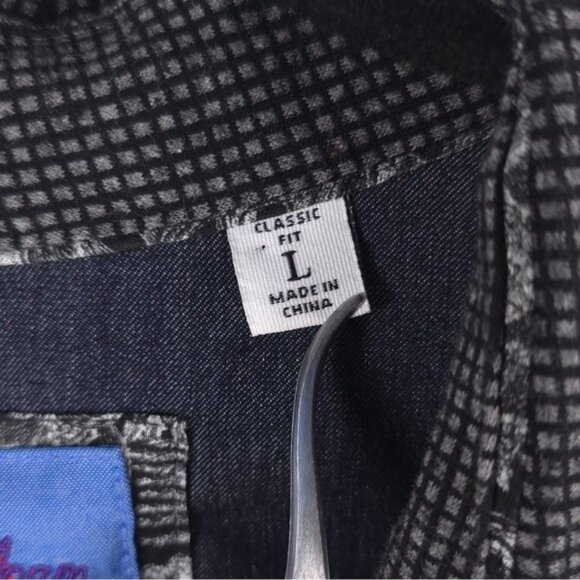 ROBERT GRAHAM CLASSIC FIT Knowledge Wisdom Truth LS Gingham Button Shirt MEDIUM - Picture 6 of 13